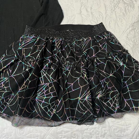 Cat & Jack Halloween Tulle Spiderweb Outfit Size 6/7 - Picture 4 of 6